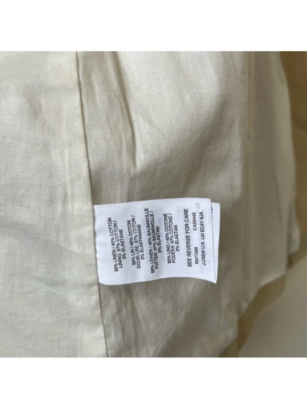 J. Crew Regent Blazer In Metallic Linen Size 4 - Picture 10 of 13